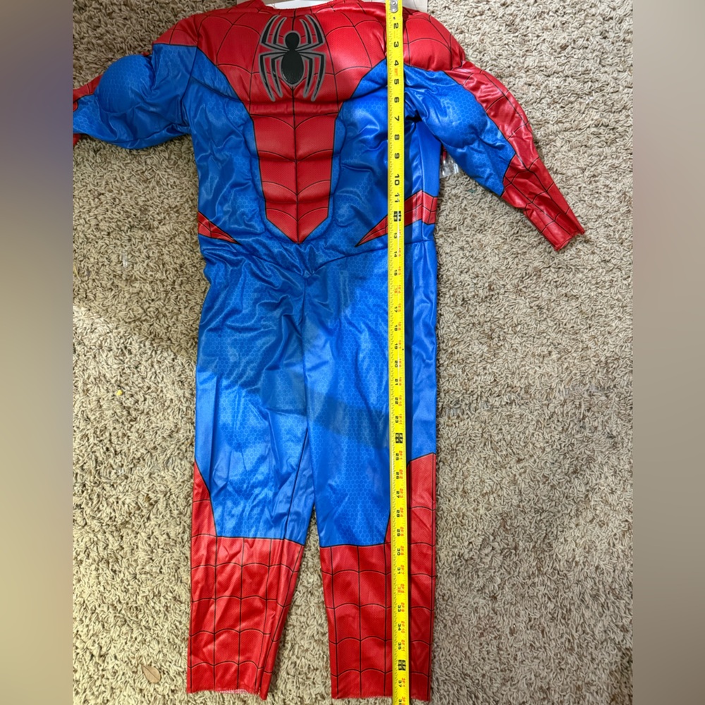 Marvel Spider-Man Red and Blue Padded Muscle Kids Costume size 6/7 - Picture 11 of 16